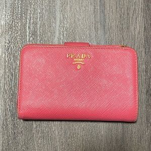 Prada Saffiano Pink Wallet